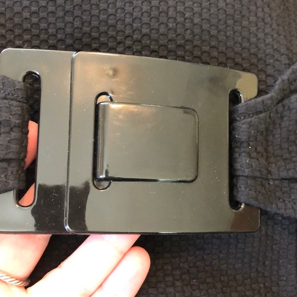 DAVID MEISTER Size 4 Belted Textured Honeycomb Tank LBD Cocktail Sexy Career - Picture 8 of 11